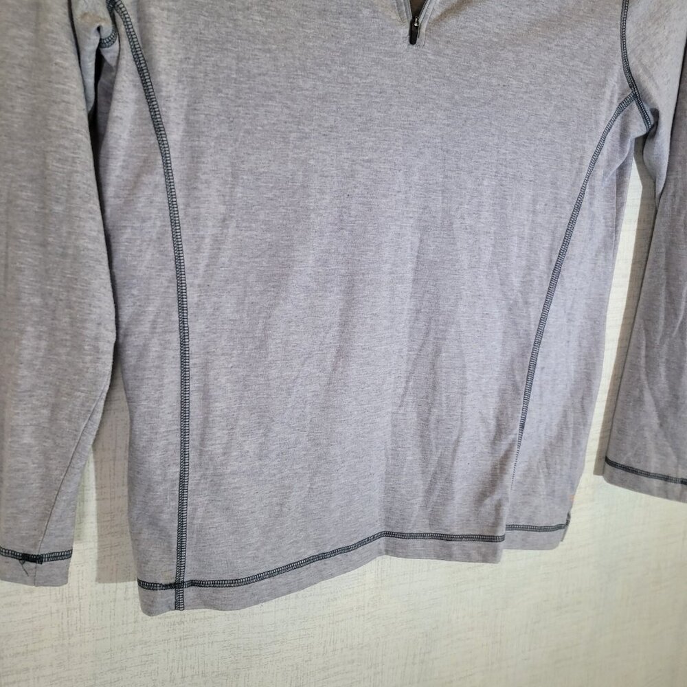 Orvis Sweatshirt Mens Medium Gray Classic Collection 1/4 Zip Pullover Top - Picture 5 of 9